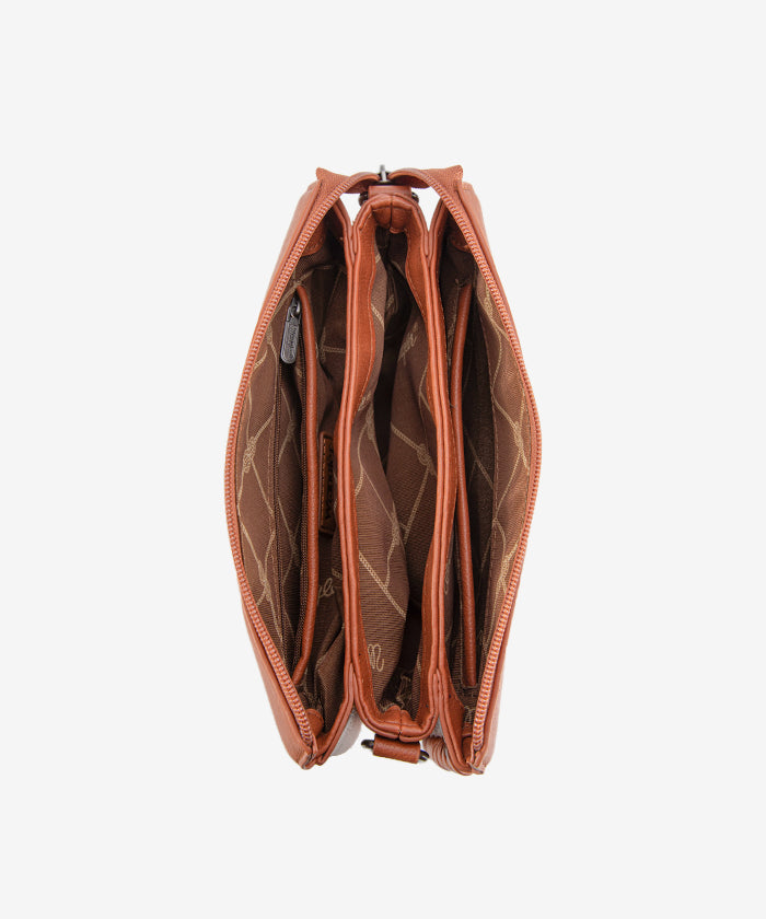Wrangler Braided Crossbody Bag for Women - Stylish Leather Shoulder Purse with Adjustable Strap, Perfect for Travel, Shopping & Everyday Use