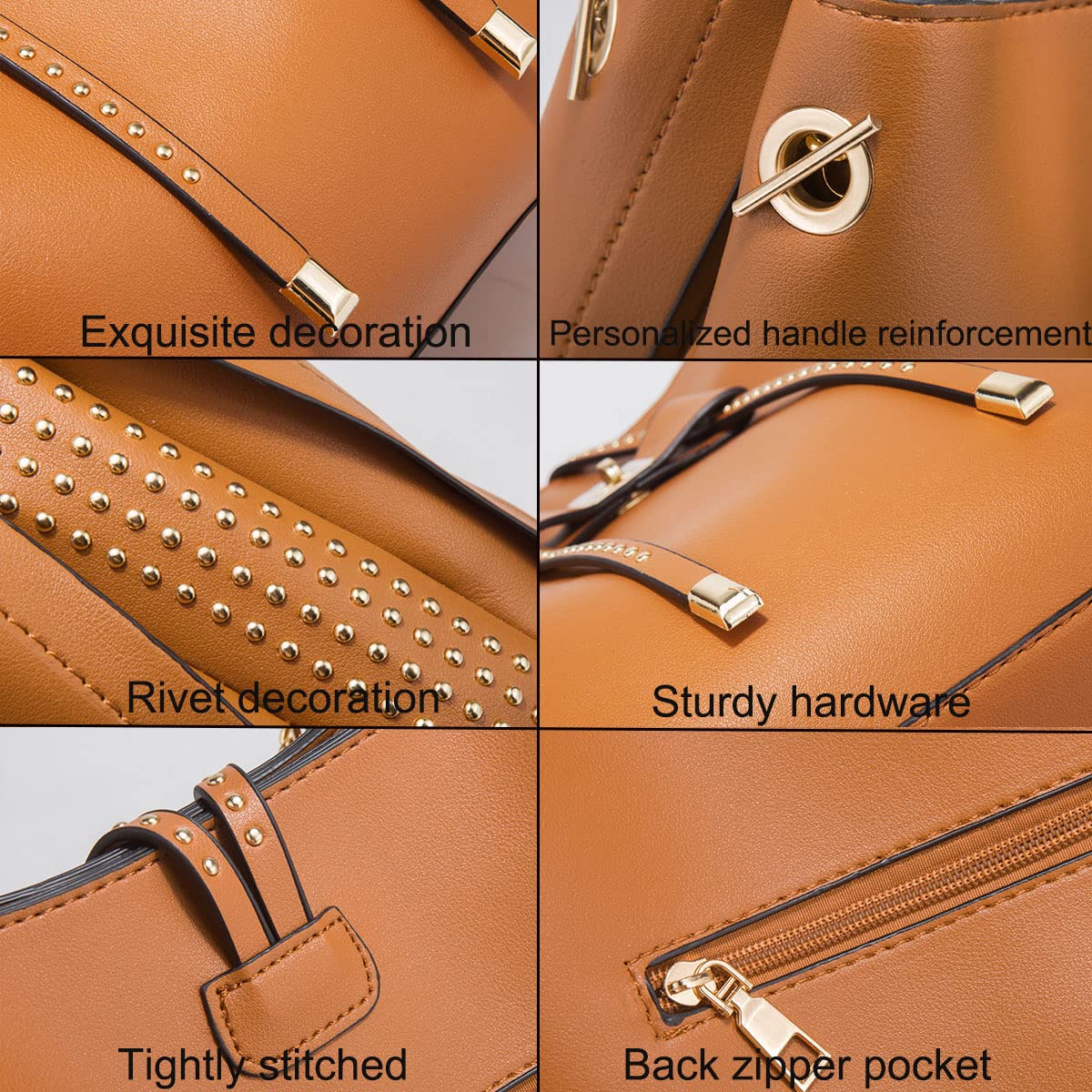 3-Piece Faux Leather Tote Bags Set for Women - Top Handle Shoulder Purses with Bowknot Design, Hobo Satchel Handbags | Perfect for Work, Travel, Shopping & Daily Use