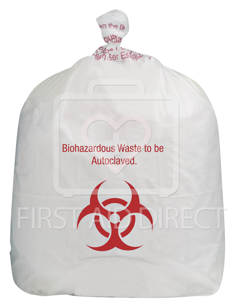 Autoclavable Infectious Waste Bags - Clear 25