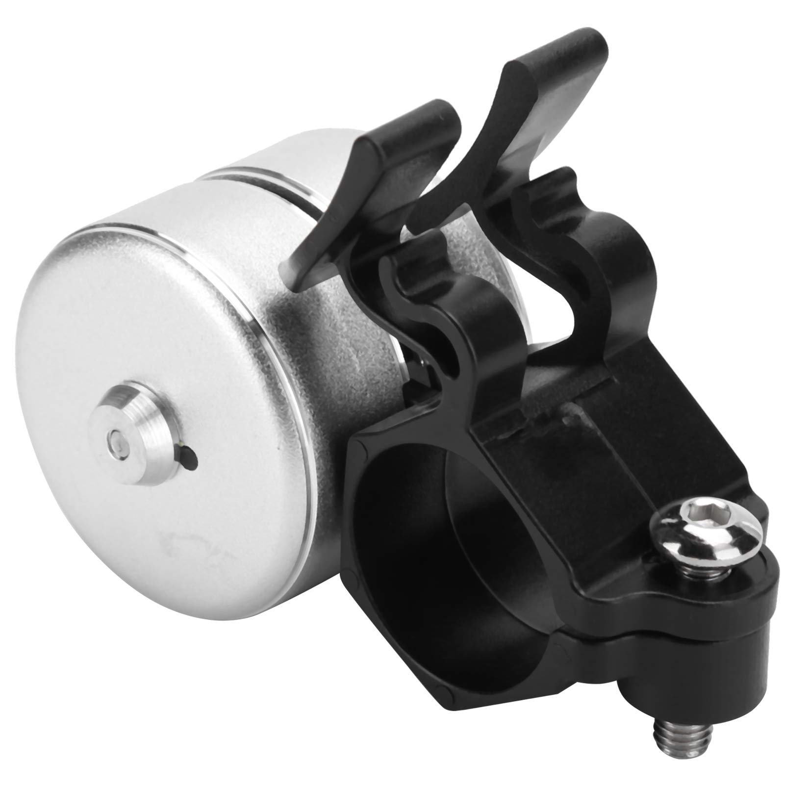 Premium Aluminum Alloy Bike Alarm & Bell - Loud Bicycle Security Alarm with Convenient Ring Function - Anti-Theft Protection for Mountain Bikes, Road Bikes & Commuter Bicycles (Silver) - Perfect for Urban Cycling, Trail Riding & Daily Commutes