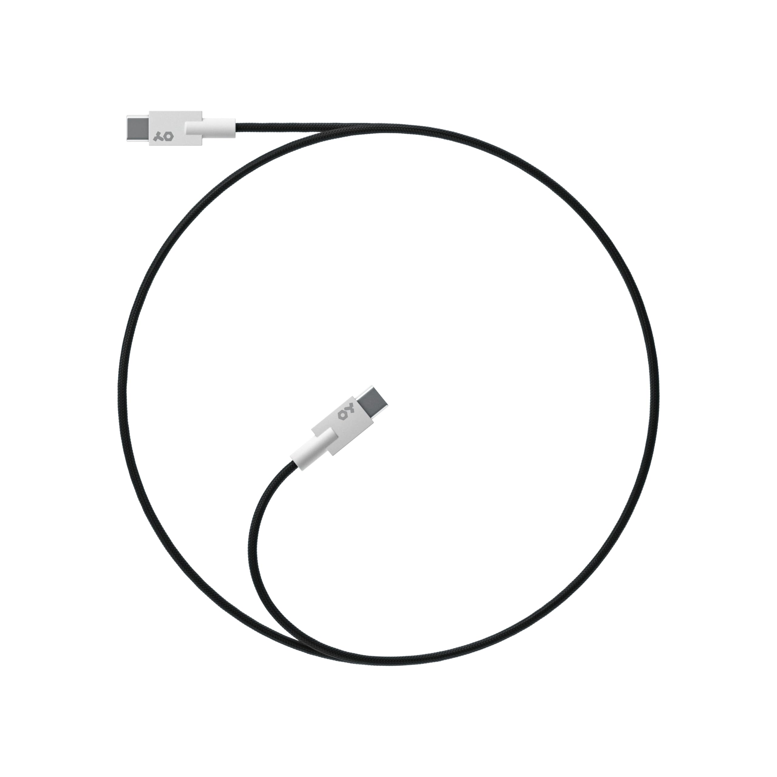 Premium USB-C to USB-C Cable 750mm (29.5in) - Durable Nylon Braided Fast Charging & Data Sync for MacBook, iPad Pro, Samsung Galaxy - Home & Office Use