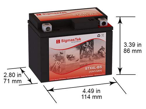 Replacement SigmasTek Battery for Gilera Easy Moving 50CC Scooter - High Performance Lithium Battery for Smooth Rides in City Commuting & Urban Travel