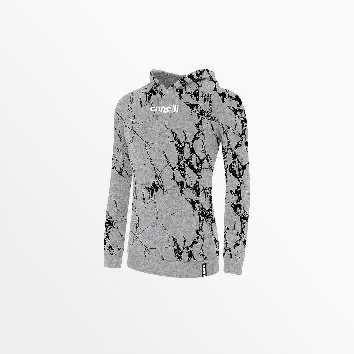 Women's Marble French Terry Pullover Hoodie - Soft & Stylish Sweatshirt for Casual Wear, Gym, and Lounge