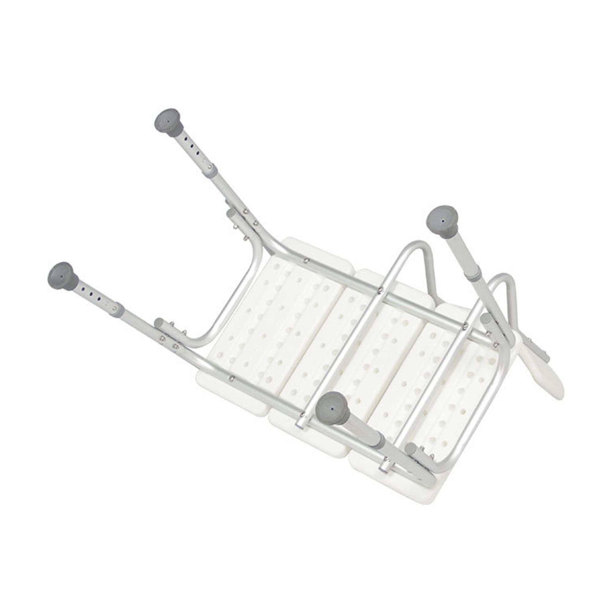 Adjustable Shower Transfer Bench with Backrest - Heavy Duty Bath Shower Chair for Adults & Elderly - Non-Slip Safety Seat for Disabled & Seniors - Ideal for Bathroom Mobility Assistance & Post-Surgery Recovery