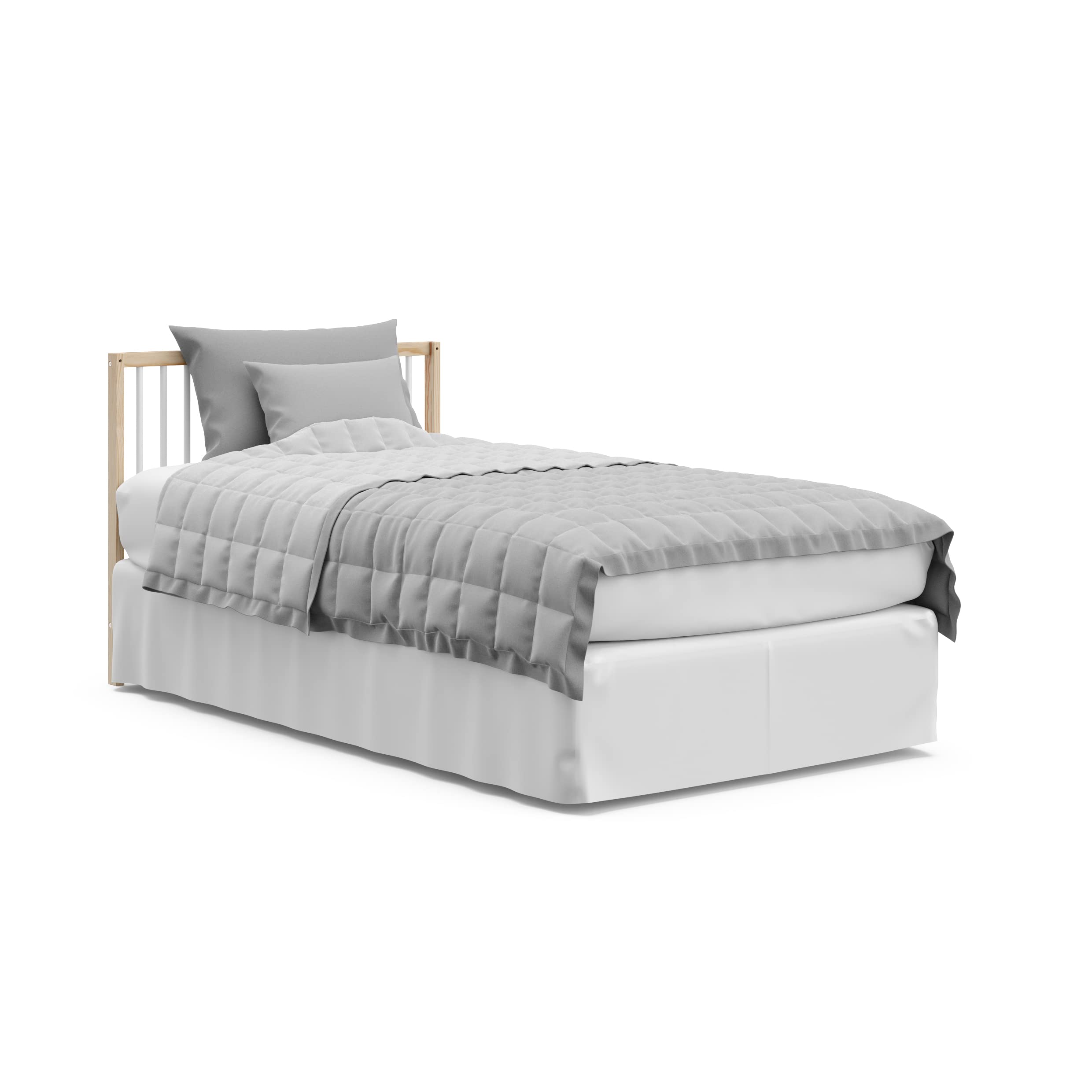 Graco Teddi 4-in-1 Convertible Mini Crib with Water-Resistant Mattress – GREENGUARD Gold Certified, Natural & White Finish, 2.75-Inch Mattress Included, Space-Saving Design, Easy 30-Minute Assembly – Perfect for Small Nurseries, Apartments & Travel