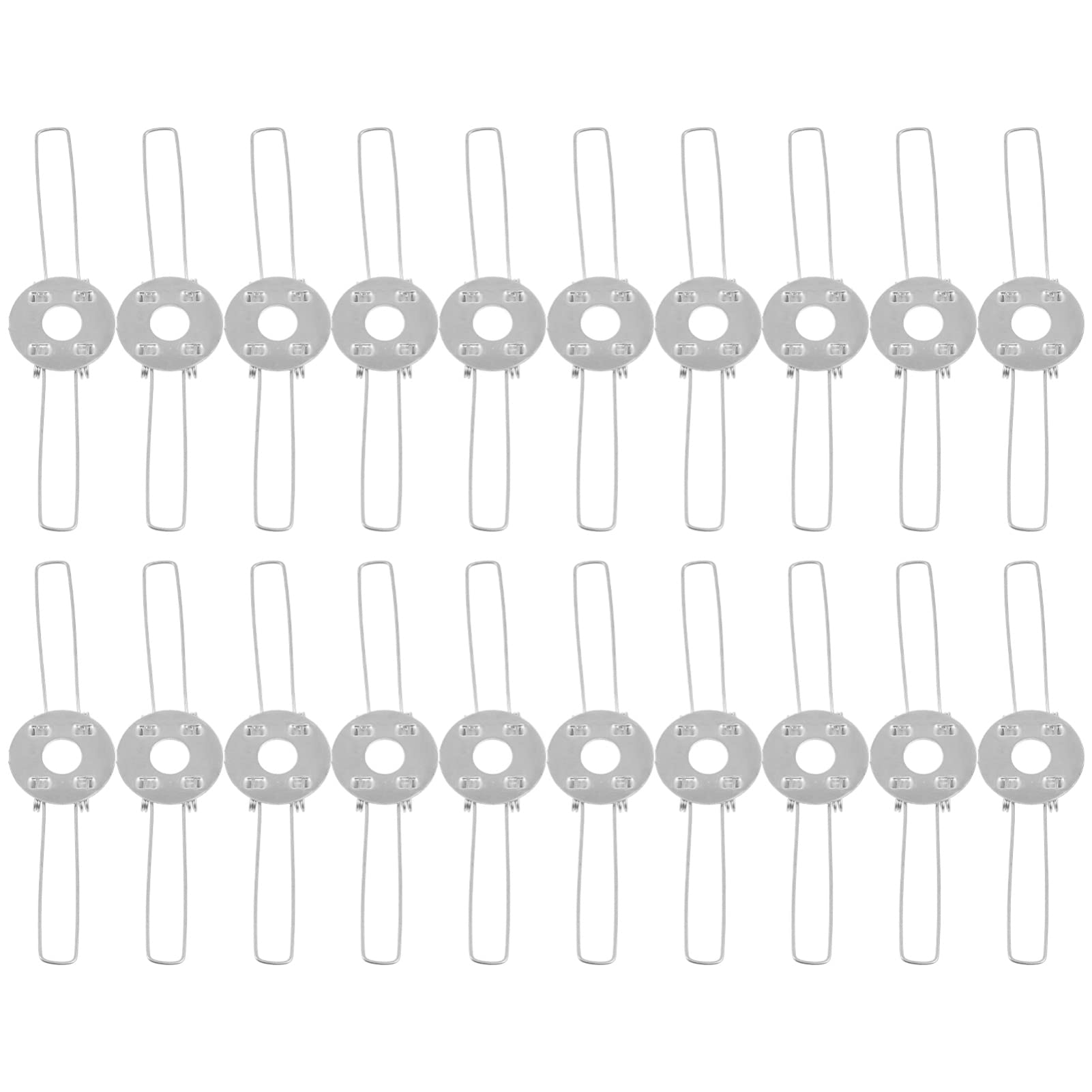 EXCEART 20pcs Lampshade Spring Adapter Clips - Pendant Light Shade Buckles & Fixator for Ceiling Lamp Fixtures | Easy Installation for Home, Office, and Restaurant Lighting