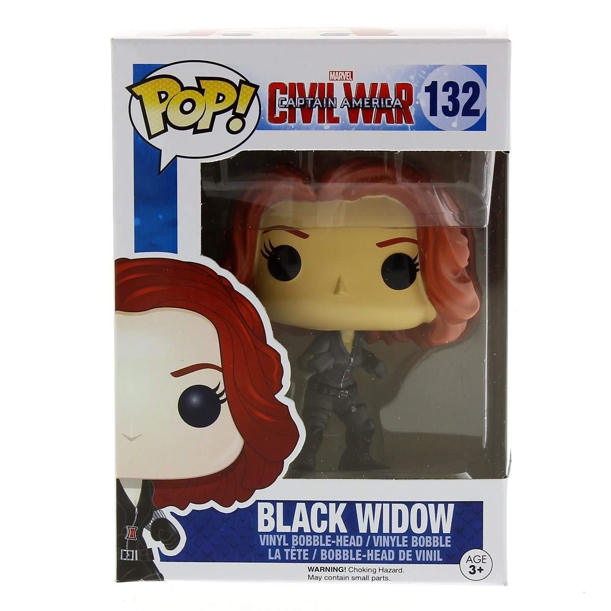 Funko POP Marvel: Captain America Civil War Black Widow Action Figure - Collectible Vinyl Toy for Marvel Fans & Movie Lovers | Perfect for Display, Gifts, and Comic Book Collections