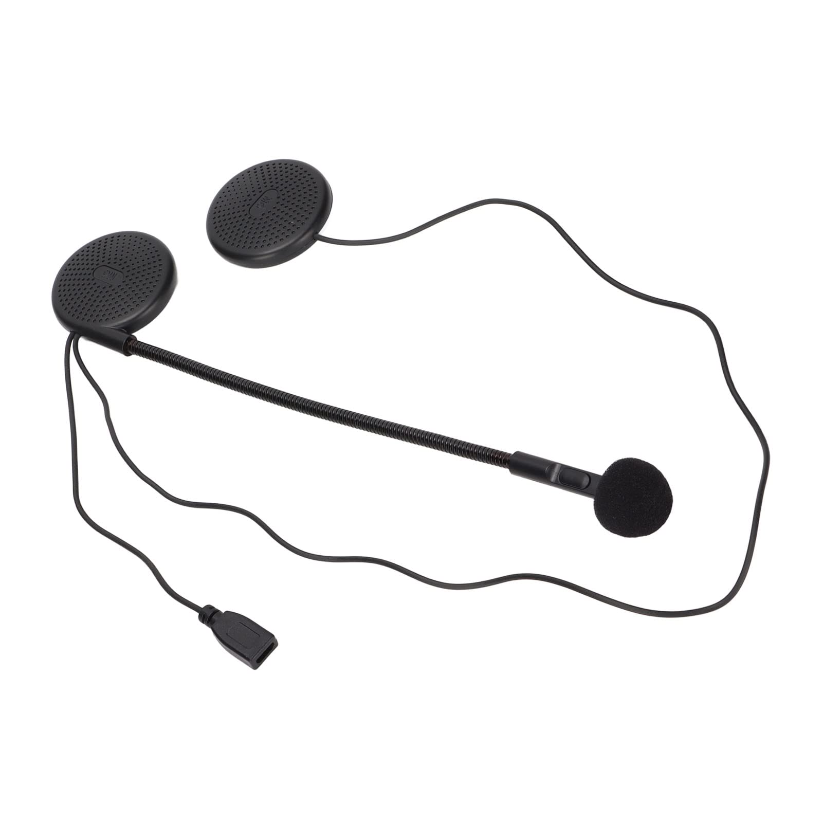 Velaurs Ultra-Thin Waterproof Motorcycle Helmet Earpiece - Hands-Free Bluetooth Headset for Riders | Perfect for Half Helmets & Long-Distance Riding