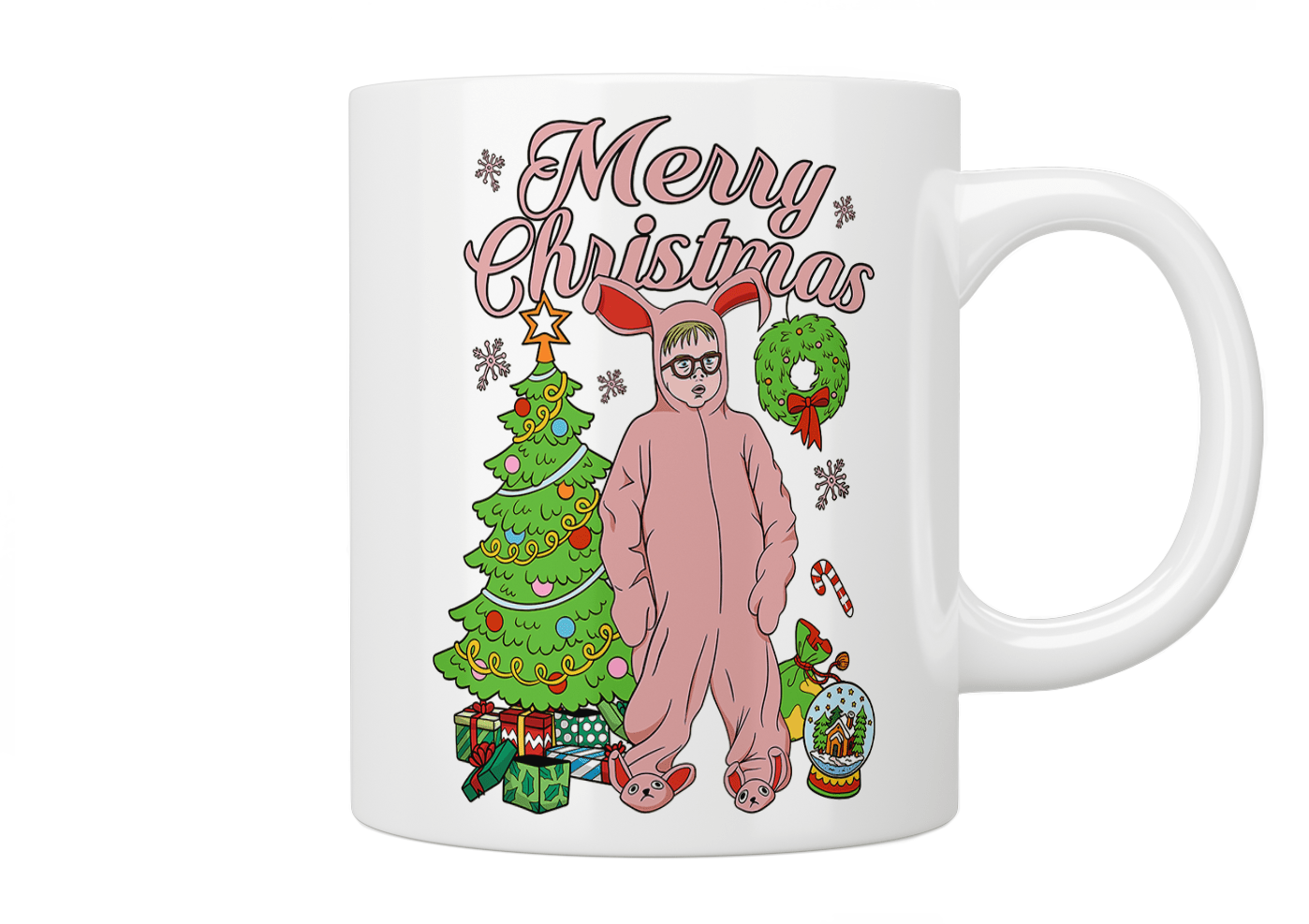 Christmas Story Merry Christmas Mug - Festive Holiday Coffee Cup for Xmas Gifts, Office & Home Decor - Perfect for Hot Cocoa, Tea & Coffee Lovers