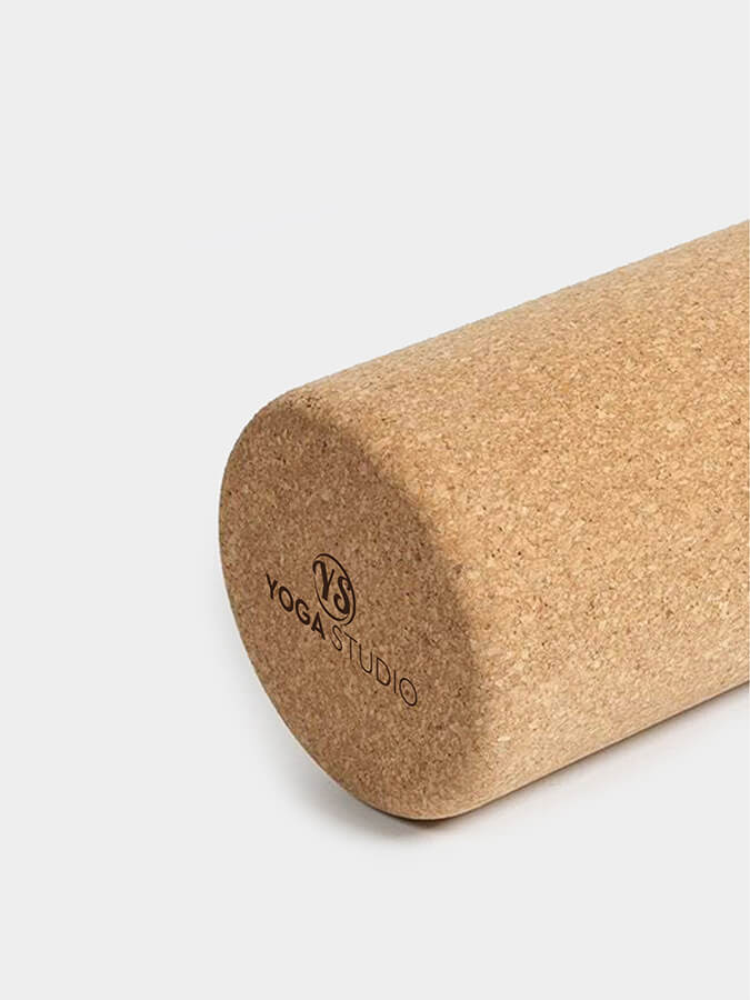 Premium Cork Yoga Foam Roller for Deep Tissue Massage & Fascia Release - Ideal for Yoga, Pilates, and Post-Workout Recovery