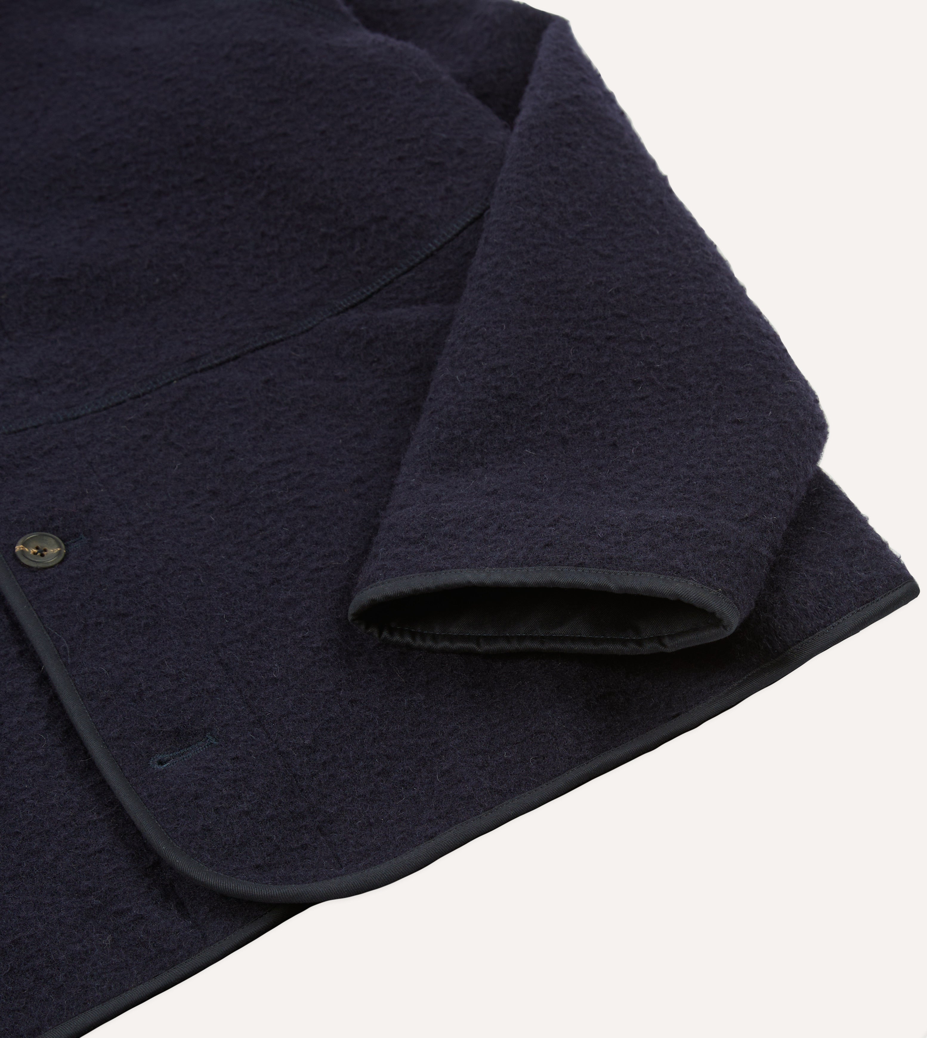 Premium Navy Blue Casentino Wool Cardigan for Men & Women - Soft & Warm Winter Pullover - Perfect for Office, Travel & Casual Outfits