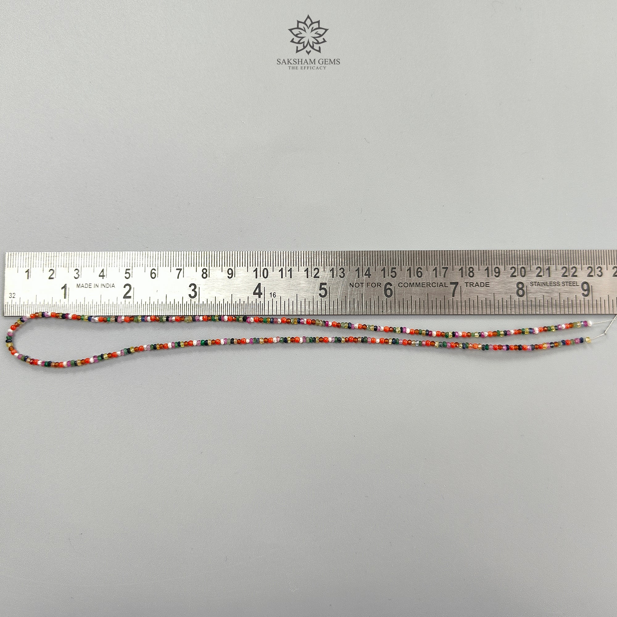 Natural Untreated Multi Sapphire Round Pearl Coral Hessonite Emerald Ruby Loose Beads - 21.00cts, 2.5mm 18 Faceted Gemstones for Jewelry Making & DIY Crafts | Perfect for Necklaces, Bracelets & Earrings