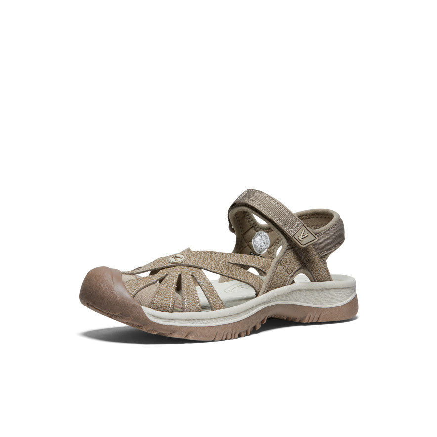 Women's Rose Sandal - Comfortable Summer Casual Shoes in Brindle/Shitake Colors | Perfect for Beach, Vacation, and Everyday Wear