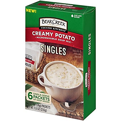 Bear Creek Creamy Potato Soup Mix - Pack of 6 (7.6 oz Each) | All Natural, No Artificial Ingredients | Perfect for Quick Meals, Camping & Emergency Food Supply