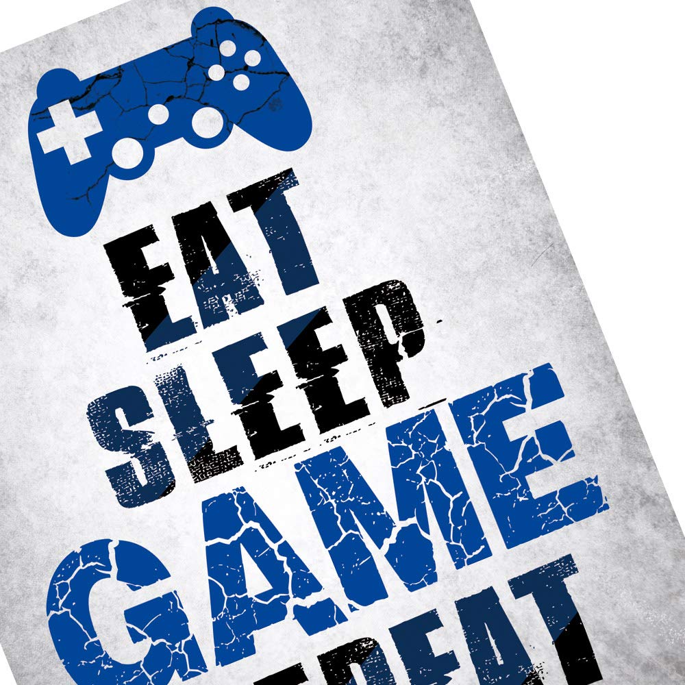 CHIEN-CHI LILI Video Game Posters Set of 4 - Gaming Themed Art Prints for Wall Decor, Boys Bedroom, Gamer Room & Kids Room (Unframed) - Perfect for Gaming Enthusiasts, Man Cave & Teen Room Decor