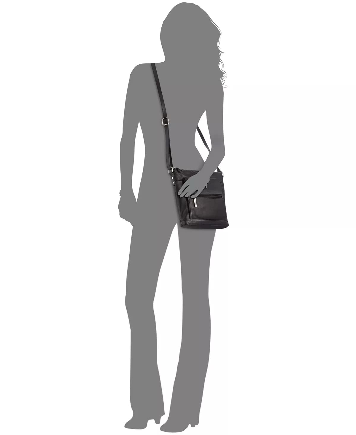 Giani Bernini Nappa Leather Venice Crossbody Bag for Women - Genuine Leather Shoulder Purse with Adjustable Strap, Fashionable Handbag for Work, Travel & Everyday Use