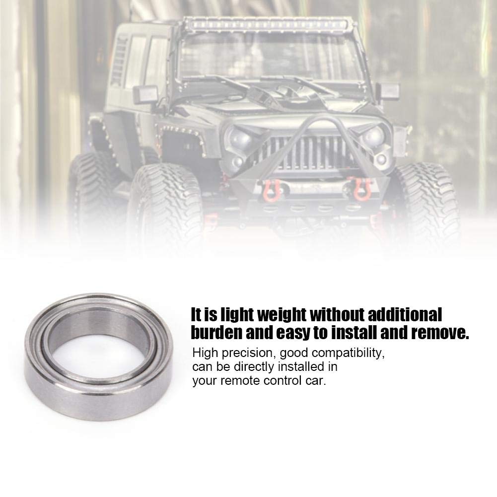 Dilwe RC Ball Bearings, 8-Piece Silver Ball Bearing Set for 1/10 Scale ECX 2WD RC Hobby Cars - Upgrade Parts for RC Car Models - Perfect for Racing, Drifting & Off-Road RC Vehicles