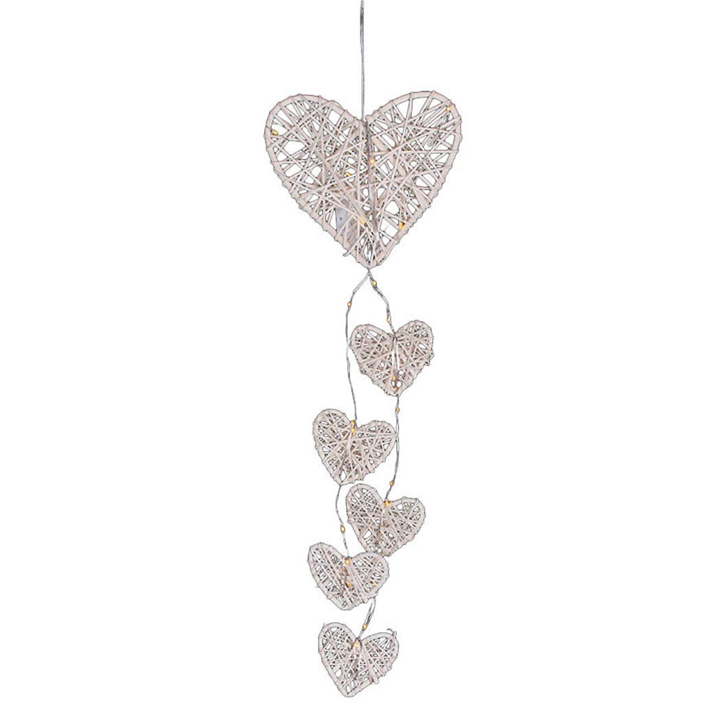 Handmade Owl Wind Chime with Solar Light - Natural Rattan & Wooden Hanging Decor for Garden, Patio, or Bedroom - Heart-Shaped Chimes & Long Charms - Eco-Friendly Outdoor/Indoor Wind Chime (Wood, One Size) - Perfect for Relaxing Ambience in Backyard, Porch, or Nursery