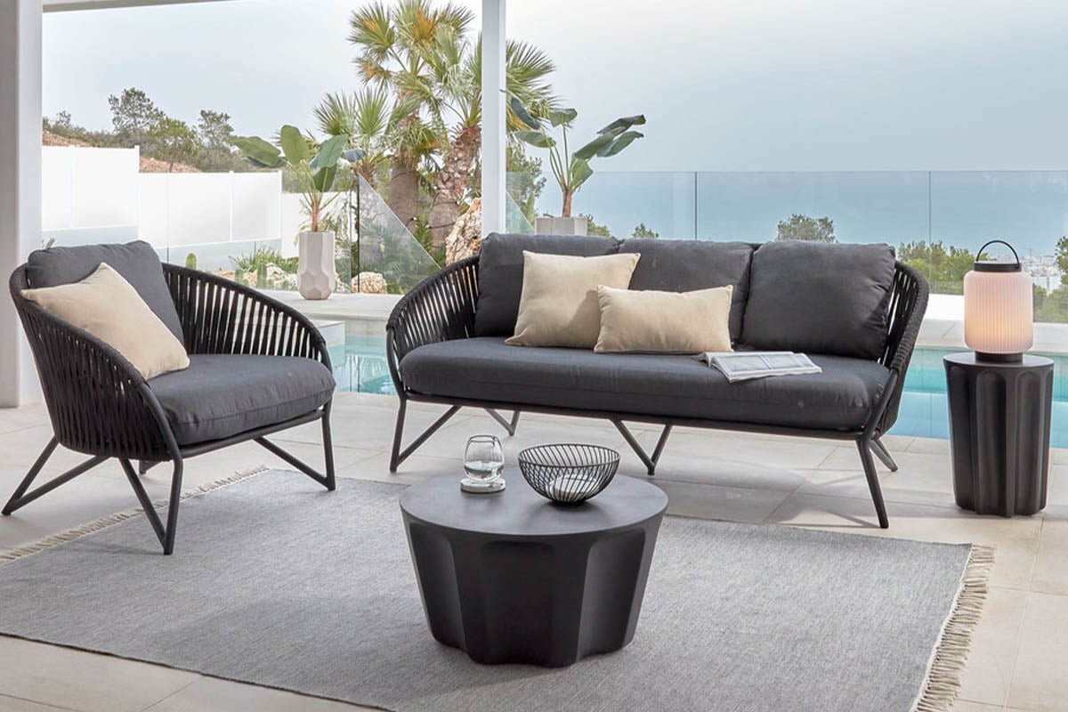 Como Branzie 3-Seater Sofa - Modern Fabric Couch for Living Room, Lounge & Office - Comfortable Sectional Sofa with Soft Cushions for Family Gatherings & Relaxation