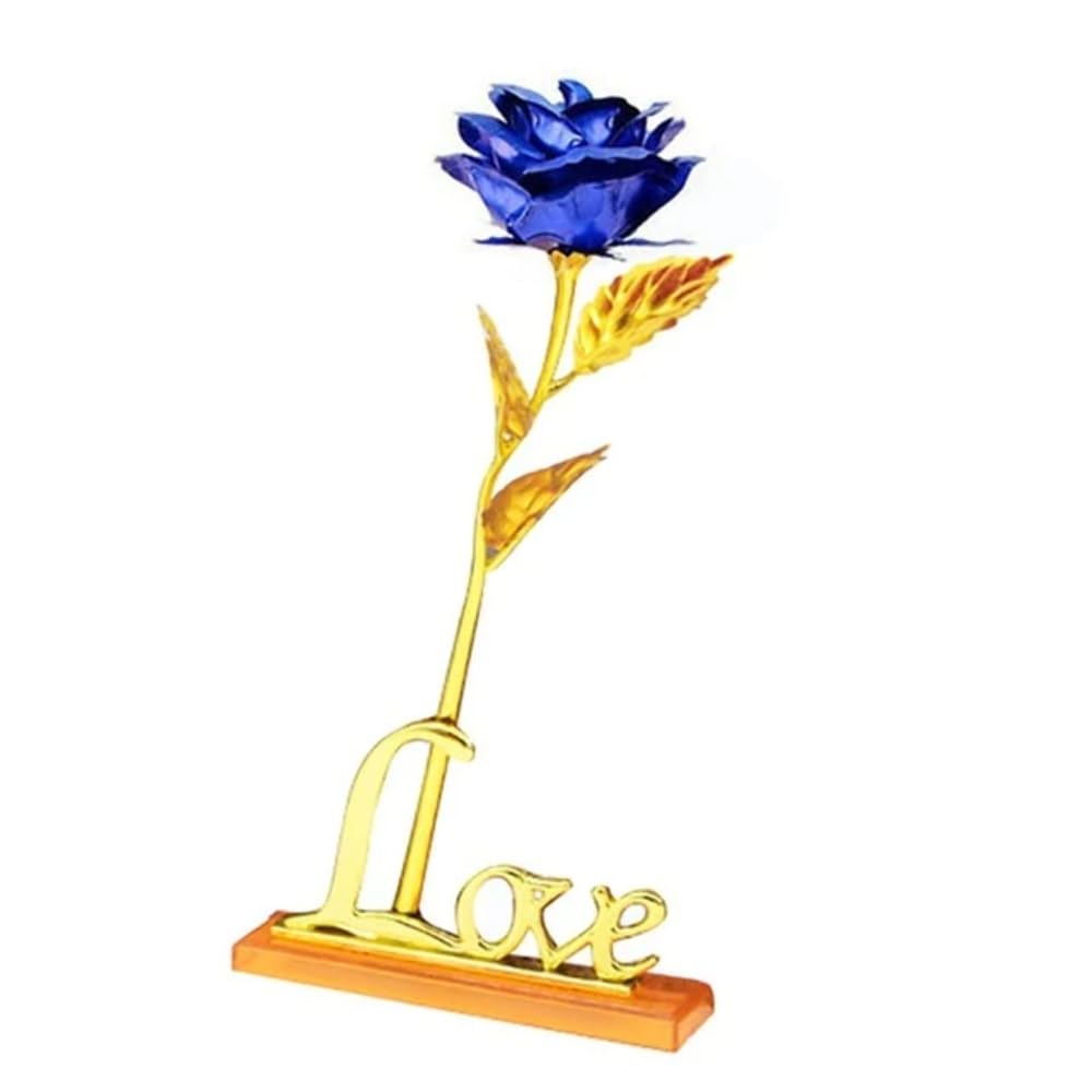 24K Gold Plated Rose - Luxury Eternal Flower Gift for Anniversaries, Valentine's Day & Home Decor