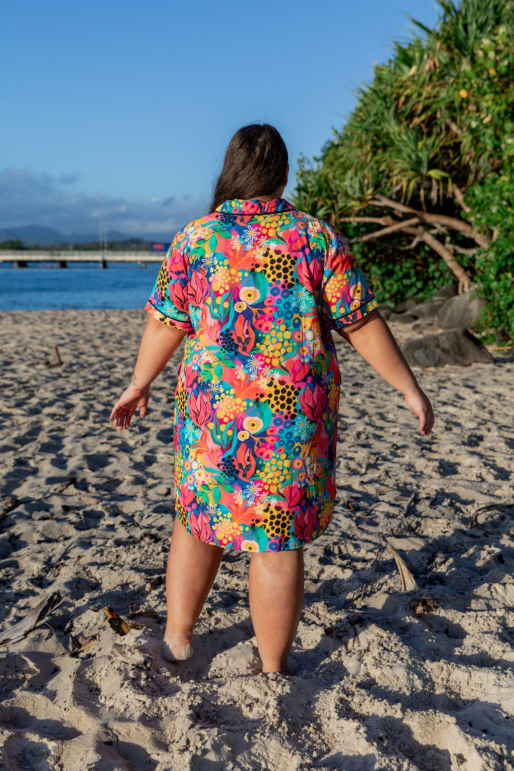 Kasey Rainbow Matilda Sundown Nightie - Soft & Comfortable Sleepwear for Women - Perfect for Relaxing at Home or Cozy Evenings
