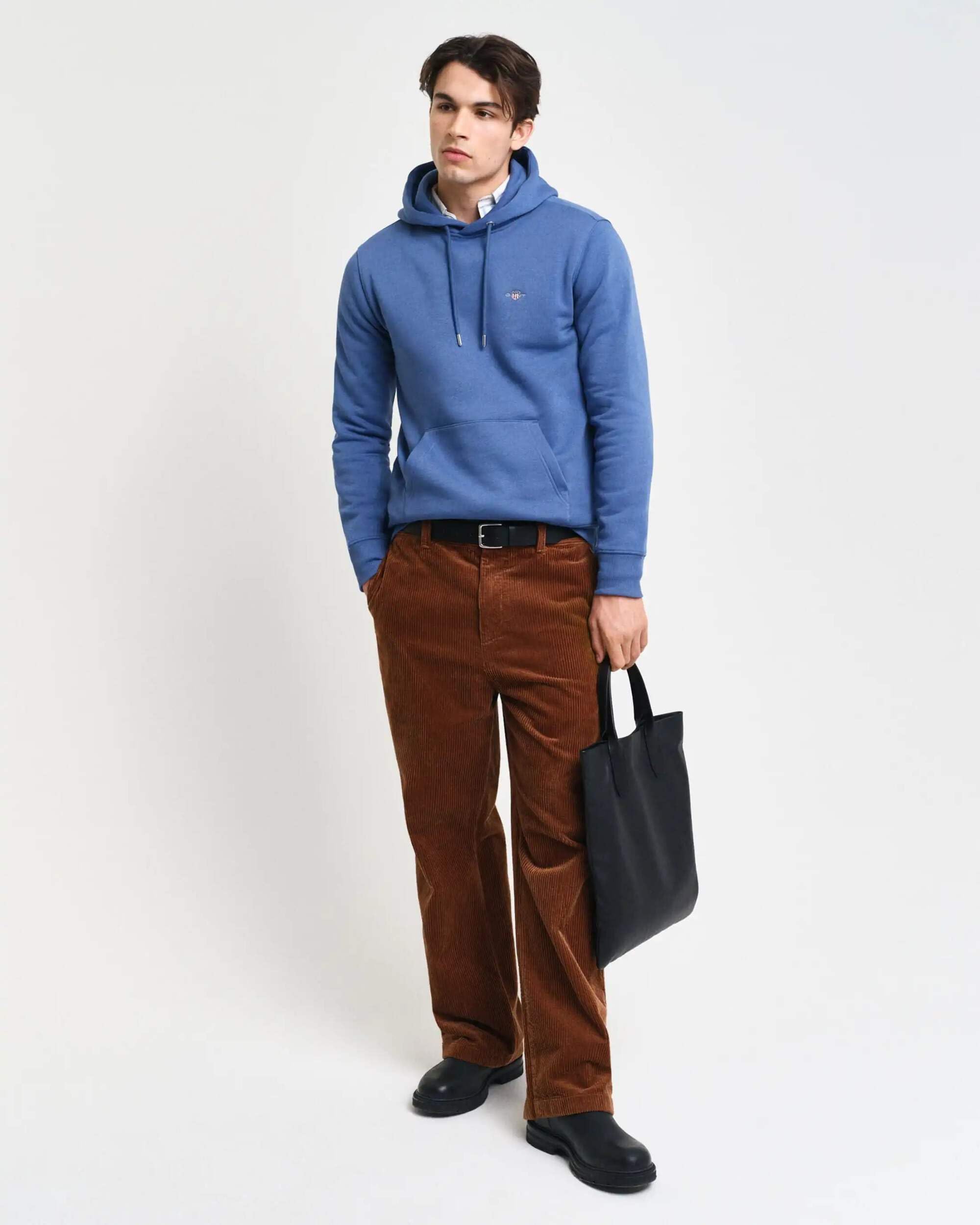 GANT Men's Reg Shield Hoodie Sweatshirt - Premium Cotton Pullover for Casual Wear & Outdoor Activities