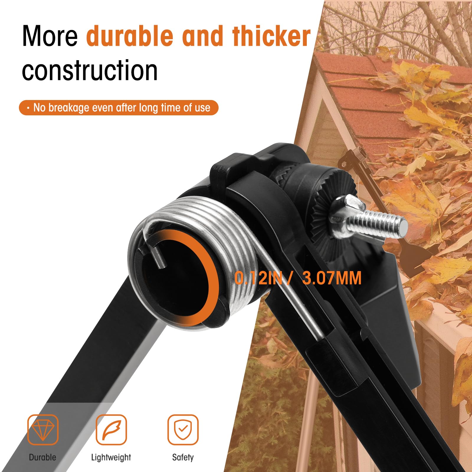 Best Gutter Cleaning Tools from the Ground - Easy DIY Gutter Cleaner Kit for Homeowners (Pole Not Included) - Perfect for Roof Maintenance & Downspout Cleaning