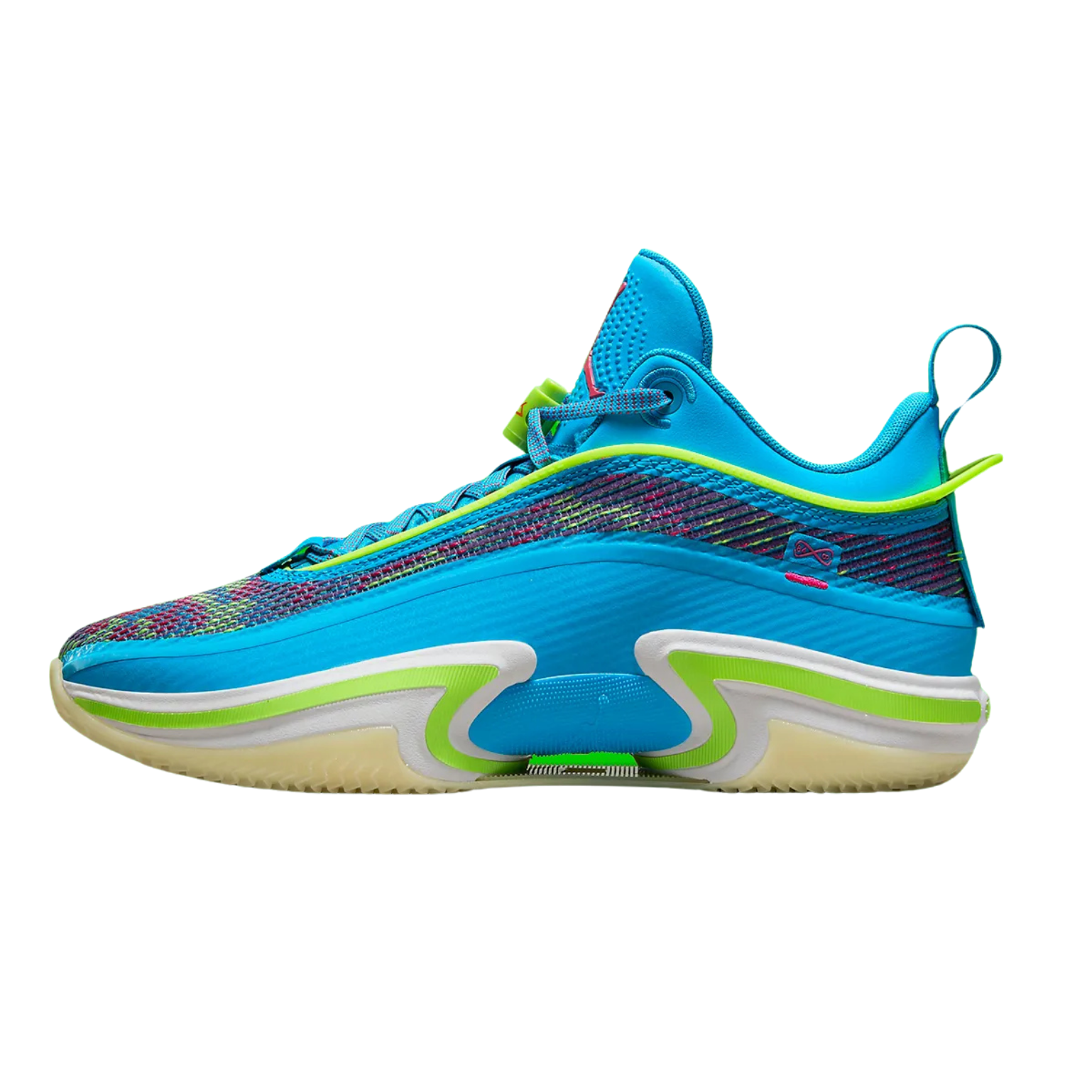 Jordan 36 Low Luka Doncic PE Basketball Shoes - Laser Blue/Electric Green/Electro Purple | Performance Sneakers for Men's Basketball & Streetwear Fashion