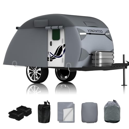 Teardrop Camper Cover(Grey)