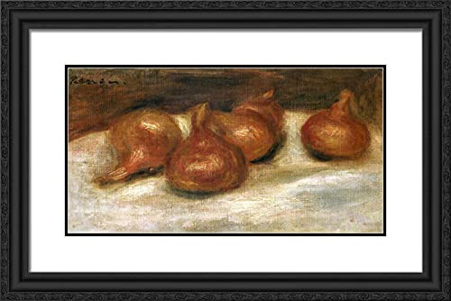 Black Ornate Wood Frame with Double Matting