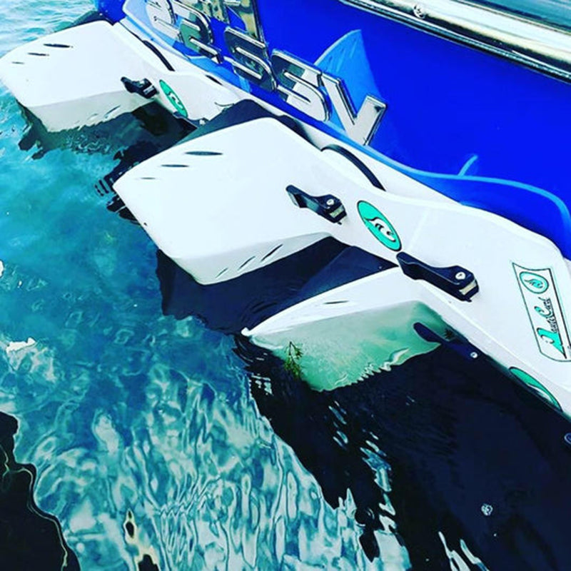 NautiCurl Wake Surfing Wake Shaper - Adjustable Boat Surf Wave Enhancer for Wakeboarding & Watersports | Perfect for Lakes, Rivers & Ocean Surfing