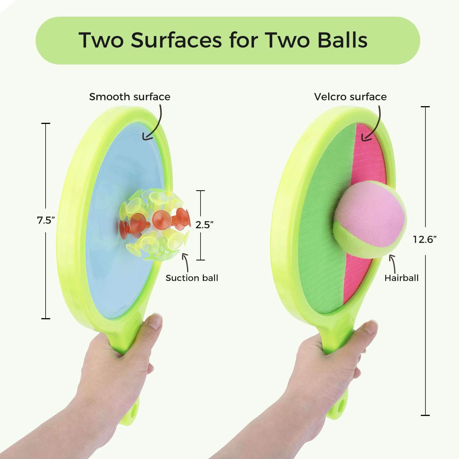 Best Velcro Catch Ball Set for Kids - Outdoor Toss & Catch Game Toy for Ages 3+ | Perfect for Backyard, Playground & Beach Activities | Fun Outdoor Sports Equipment for Children's Hand-Eye Coordination Training