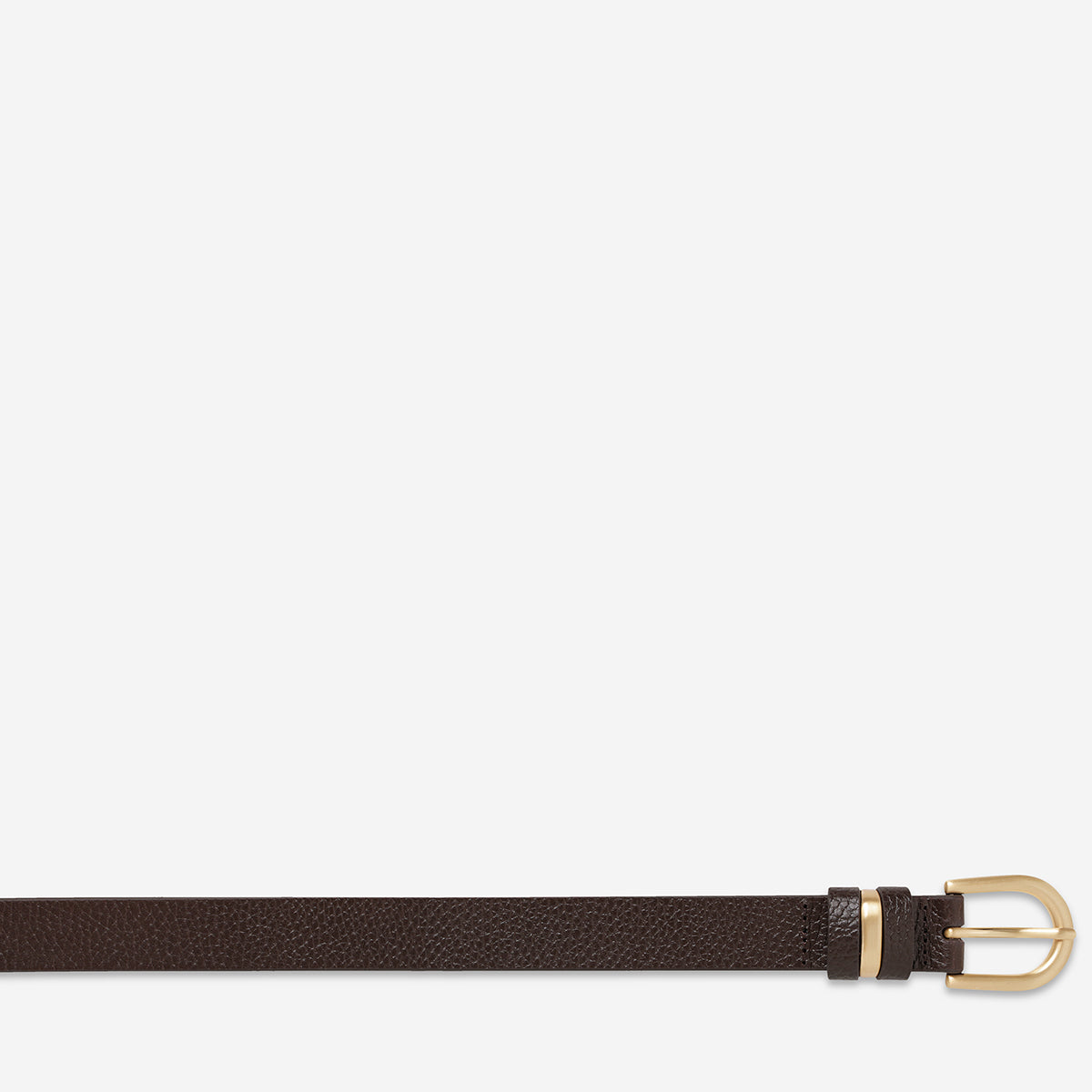 Over and Over Belt - Adjustable Waist Belt in Chocolate Brown & Gold for Women | Perfect for Jeans, Dresses, and Casual Outfits