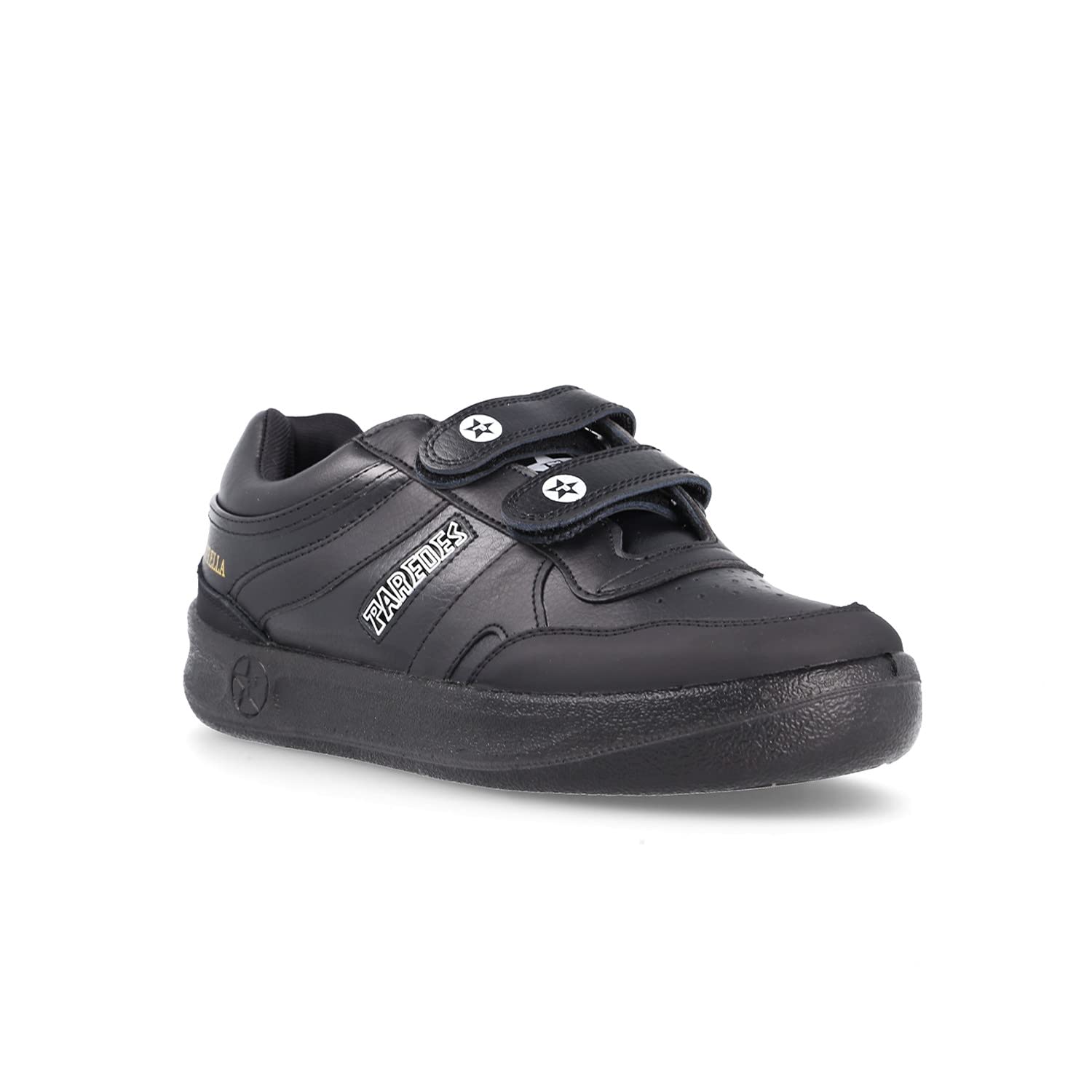 Estrella Genuine Leather Velcro Sneakers EU 41 Black - Comfortable Casual Shoes for Men & Women, Perfect for Walking, Running, and Daily Wear