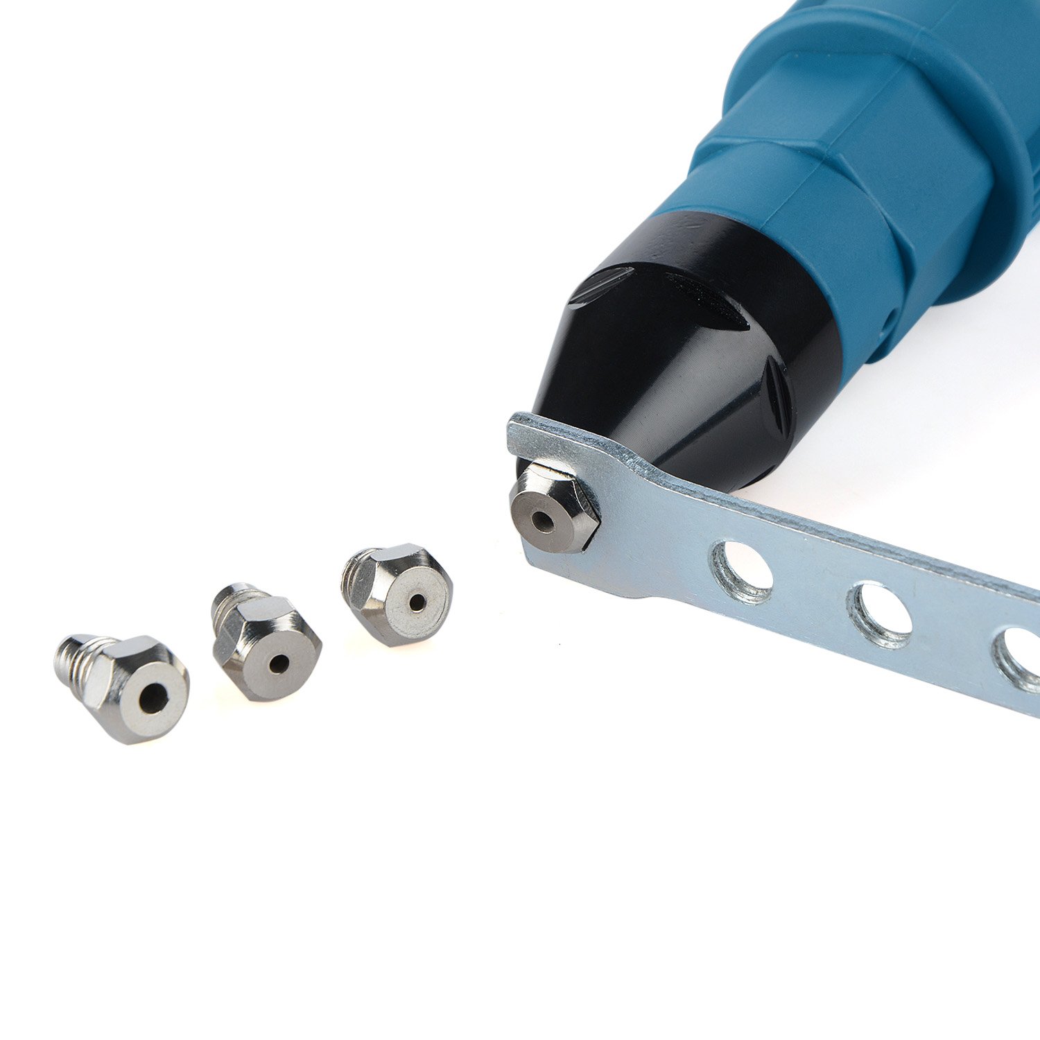 Develoo Rivet Drill Adapter Kit - Hex Shank Blind Rivet Nut Tool for Cordless Drills, Electric Rivet Gun Converter with Multifunction Nail Gun Capabilities | Perfect for DIY Projects, Metalworking, and Home Repairs