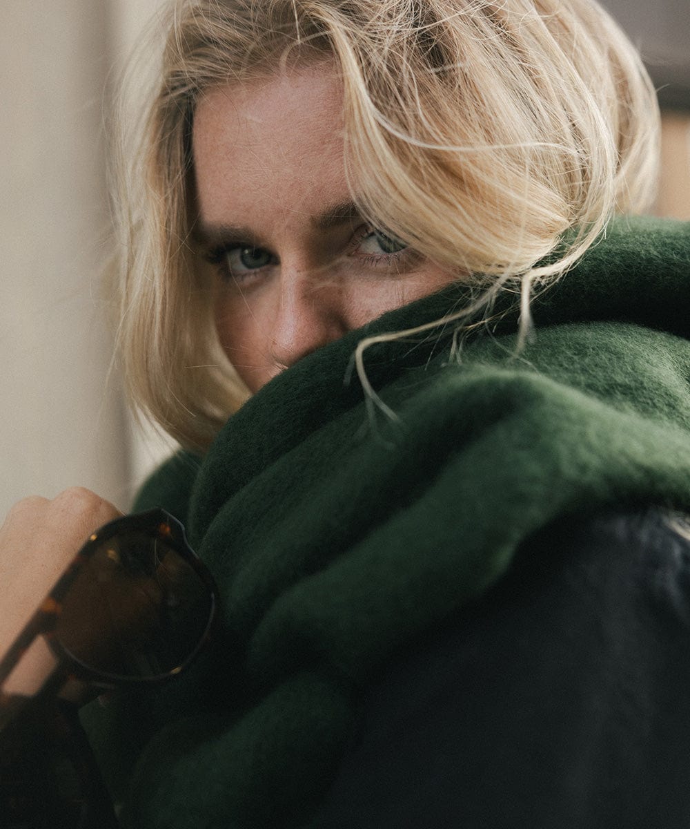 Cozy Mik Oversized Knit Scarf - Soft Chunky Winter Wrap for Women & Men - Perfect for Cold Weather, Travel & Outdoor Activities