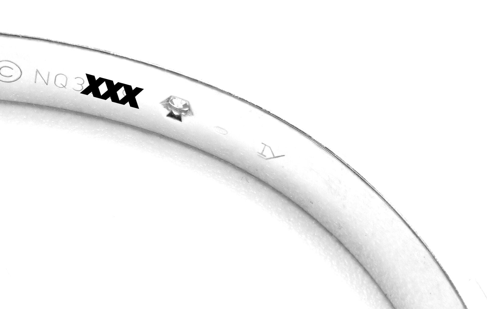 Authentic Cartier 18K White Gold Love Bracelet with 4 Diamonds - Size 17 Certified | Luxury Jewelry for Women, Perfect Gift for Anniversary, Valentine's Day & Special Occasions
