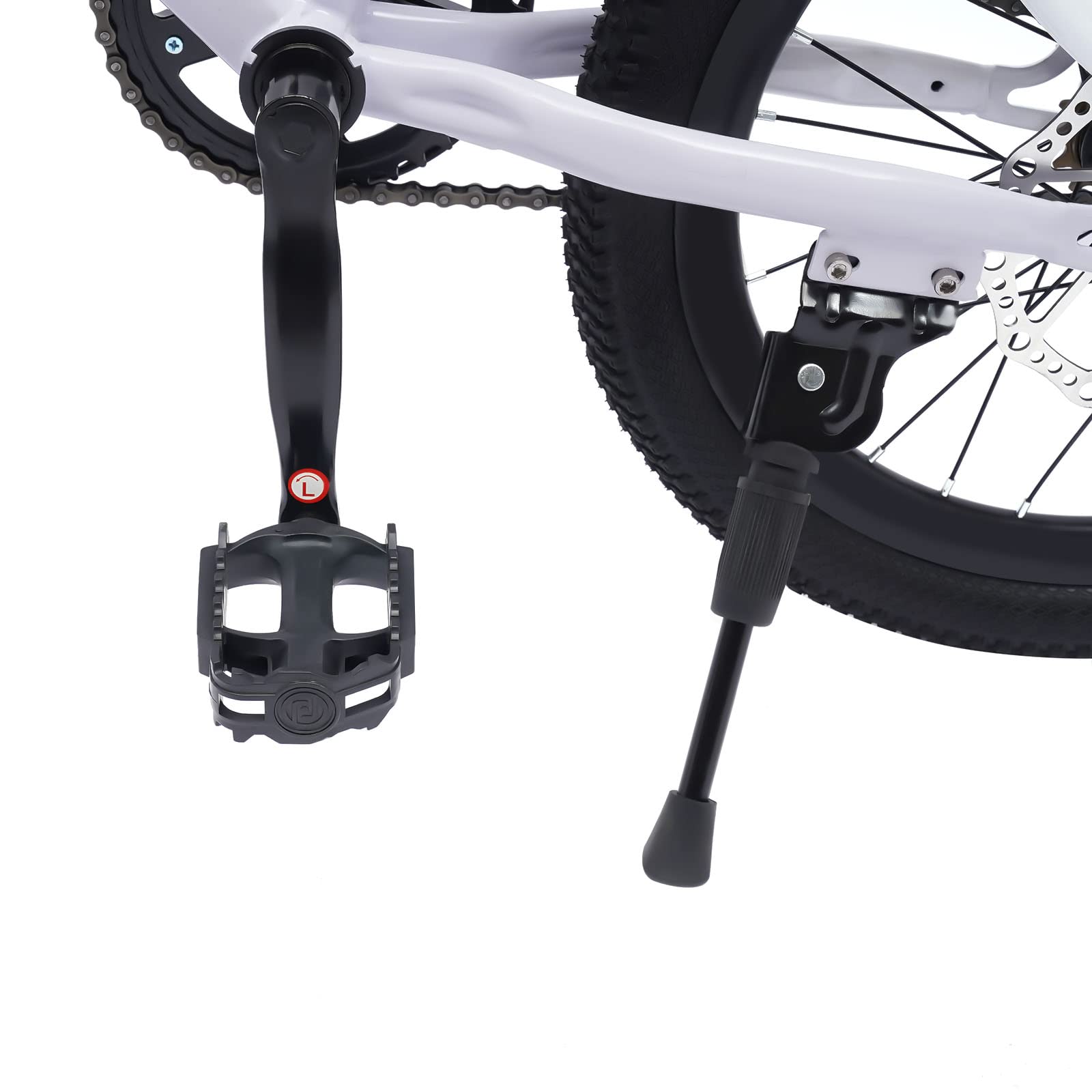 MEHOOSPVN 18 Inch Kids Bike for Boys & Girls Ages 5-9 - Lightweight Alloy Carbon Steel Mountain & City Bicycle with Disc Brake, Tire Pump & LED Flashlight - Perfect for Outdoor Adventures, Commuting & Neighborhood Riding