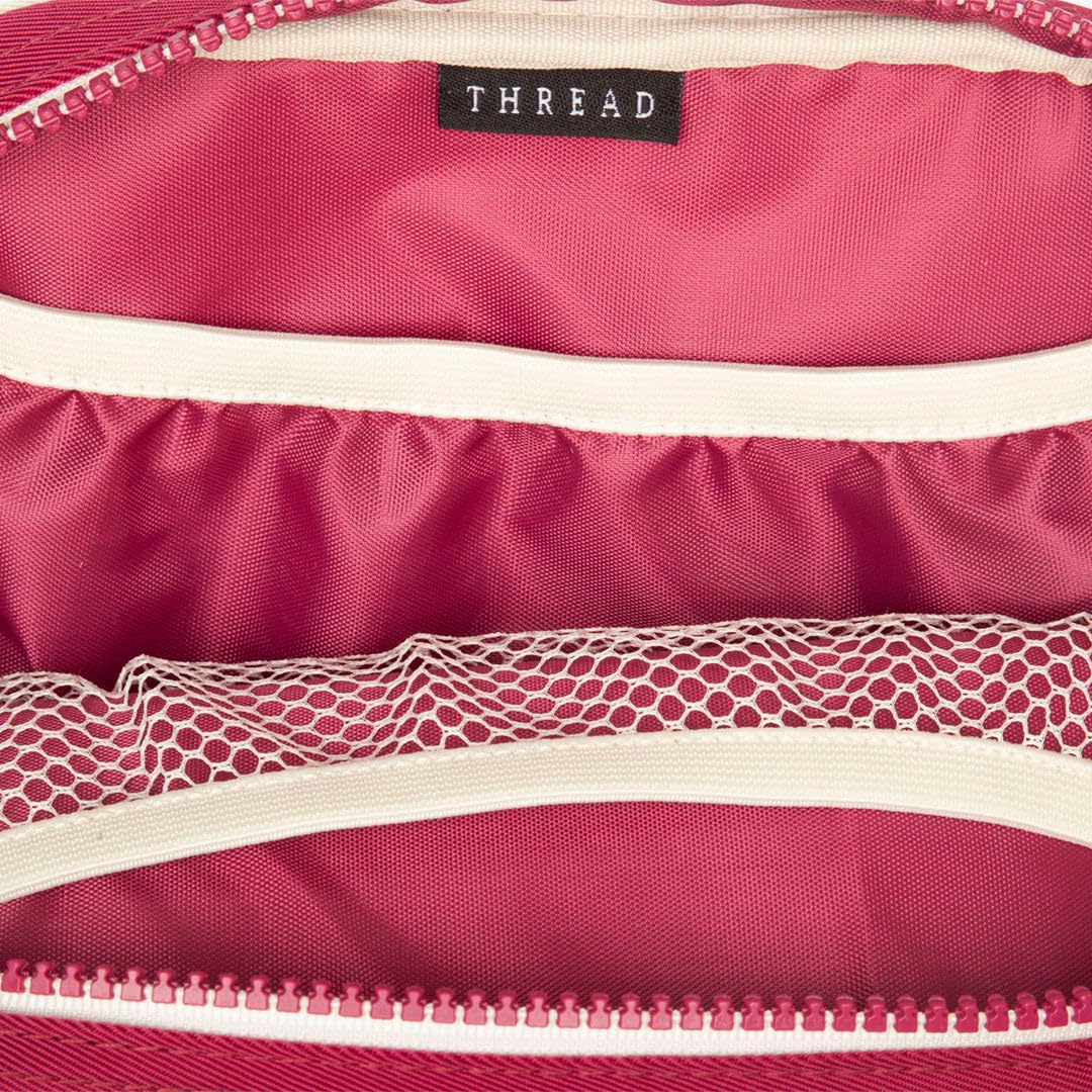 Thread Wallets Fanny Pack - Durable Crossbody Sling Bag for Women & Men | Stylish Travel Waist Pack for Phone, Wallet & Essentials | Perfect for Hiking, Concerts & Daily Use (Magenta)