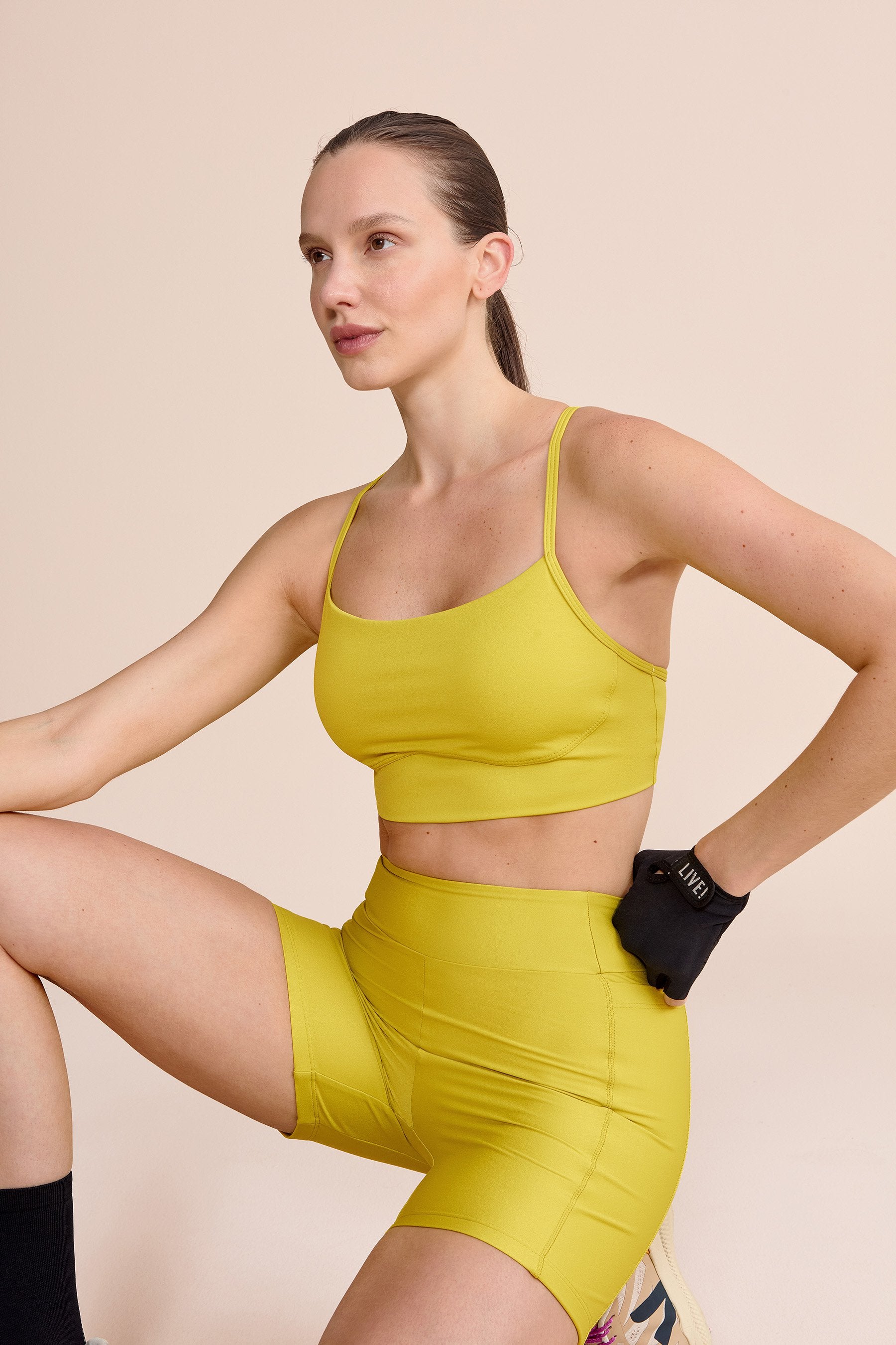 Premium Stripe Mystery Softness Sports Bra - High Support, Breathable & Comfortable for Yoga, Running & Gym Workouts
