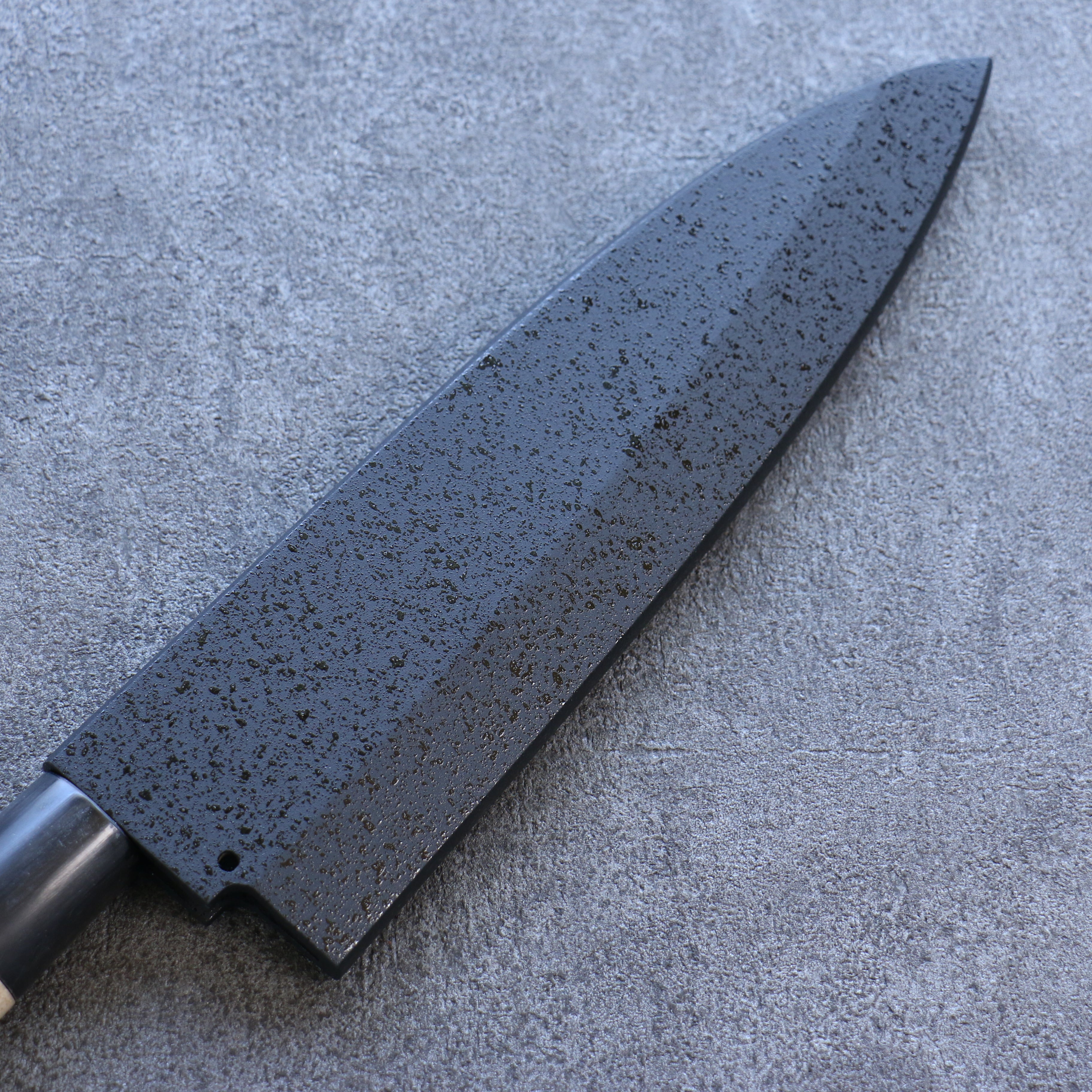 Premium Kuroshime Magnolia Sheath for 210mm Deba Knife with Plywood Pin by Kaneko - Perfect for Japanese Kitchen, Sushi Preparation & Professional Chefs