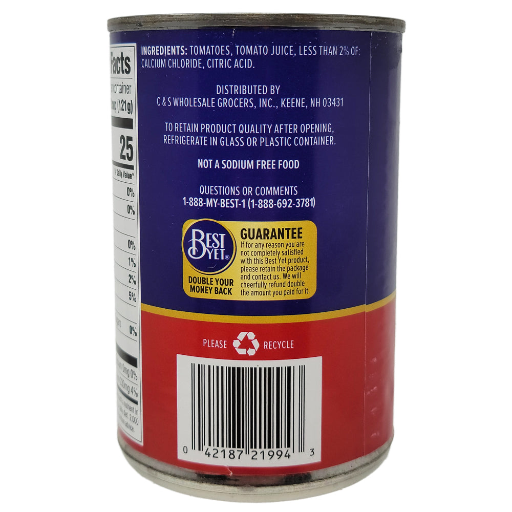 Best No Salt Added Diced Tomatoes 14.5oz (Pack of 12) - Canned Crushed Tomatoes for Cooking, Pasta Sauce, Soups & Healthy Recipes