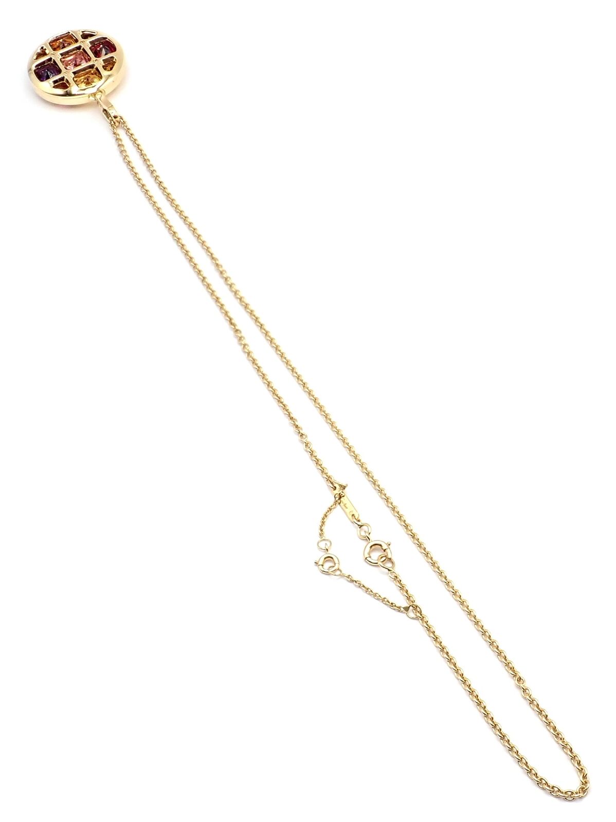 Authentic Cartier Pasha 18k Yellow Gold Necklace with Amethyst, Citrine, Garnet & Tourmaline - Certified Luxury Jewelry for Women, Perfect for Gifts, Anniversaries & Special Occasions