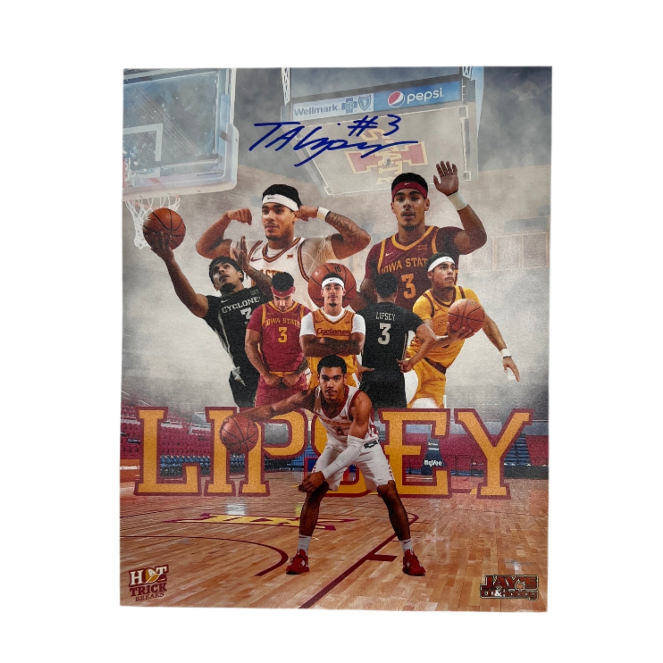 Tamin Lipsey Autographed 8x10 Photo - Iowa State Cyclones Basketball Memorabilia - Perfect for Sports Collectors, Fans, and Home Decor