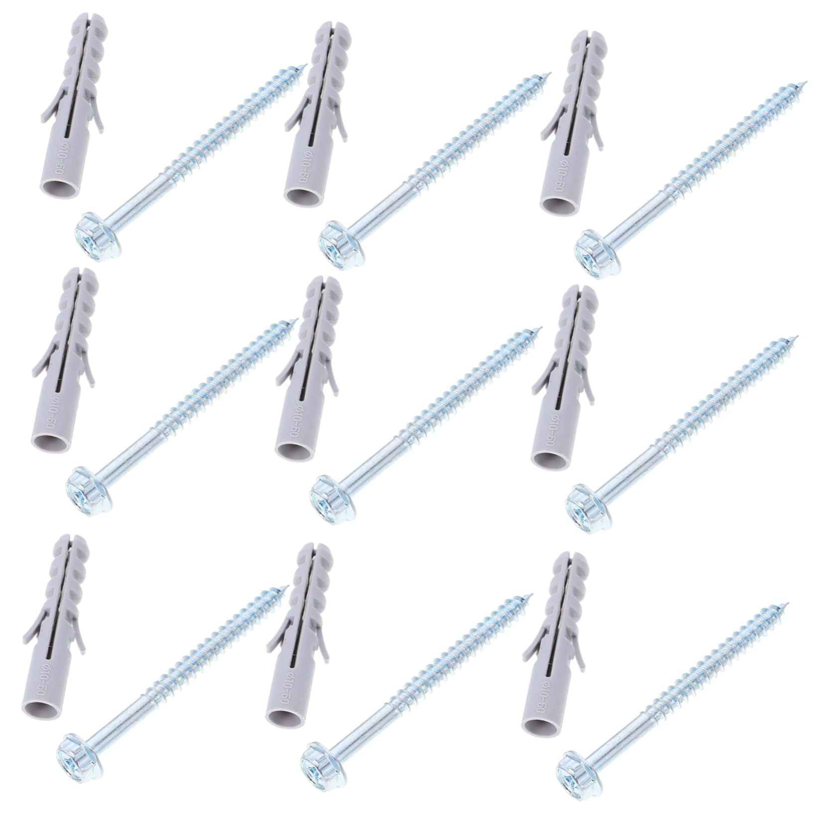 Housoutil 10 Sets Heavy Duty TV Wall Mount Brackets Anchors - Universal Screws for Brick & Drywall - Perfect for Flat Screen TVs in Living Room, Bedroom, or Office