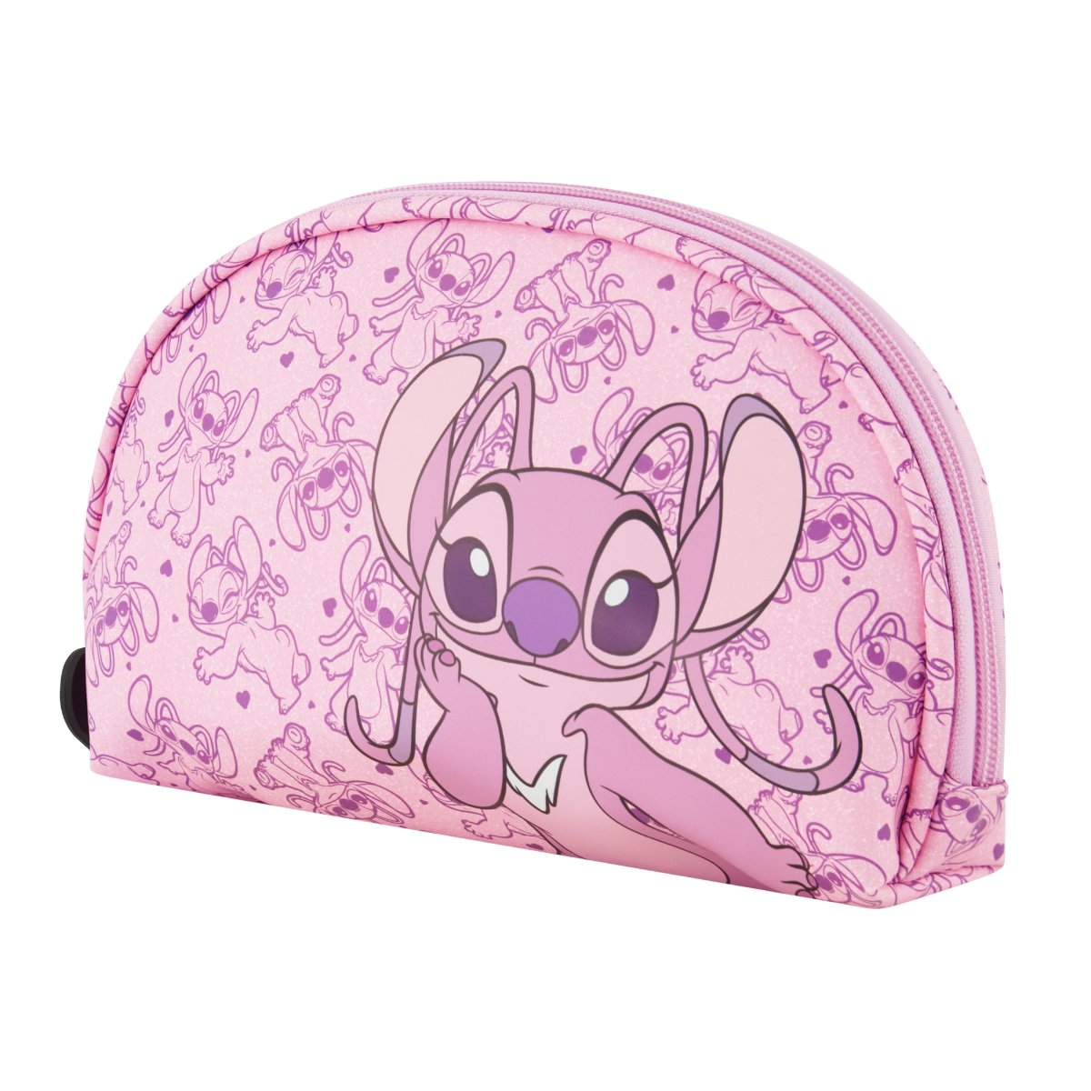 Disney Lilo & Stitch Angel 2-Piece Travel Cosmetic Case Set - Waterproof Makeup Bag & Toiletry Organizer for Women, Perfect for Vacation, Gym & Airplane Carry-On
