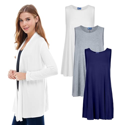 Ivory, Navy, Heather Grey (3 Pack)