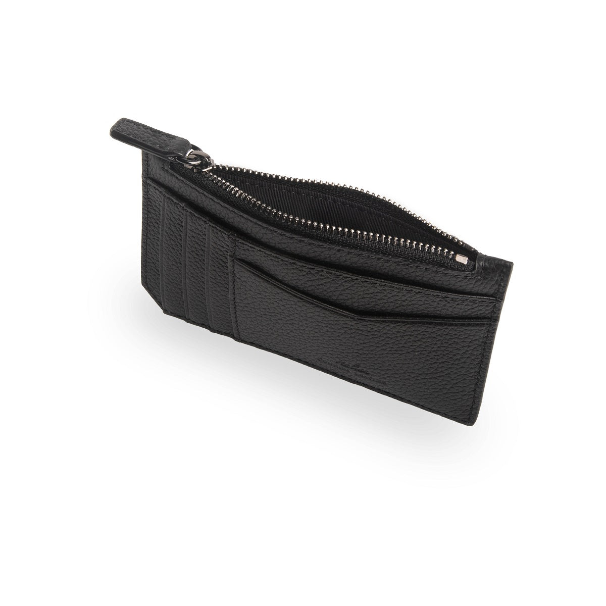 Premium Nicky Leather Card Holder with RFID Protection & Zip Pocket - Slim Wallet for Men & Women, Perfect for Travel, Business & Everyday Use
