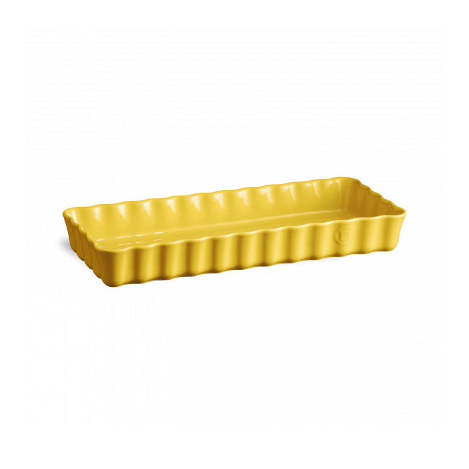 Emile Henry Slim Rectangular Tart Dish - Premium Ceramic Baking Pan for French Pastries, Quiches & Desserts | Perfect for Home Baking, Holiday Treats & Professional Chefs