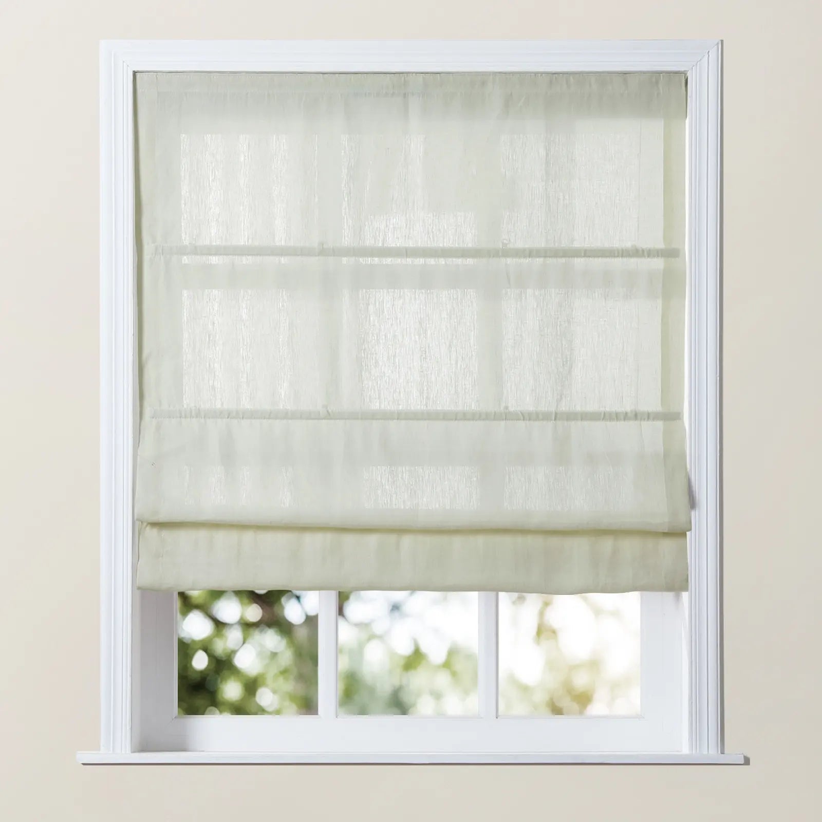 Premium Belgian Linen Cordless Roman Shades - Blackout Window Treatments for Bedroom & Living Room - Plus Size Custom Window Coverings